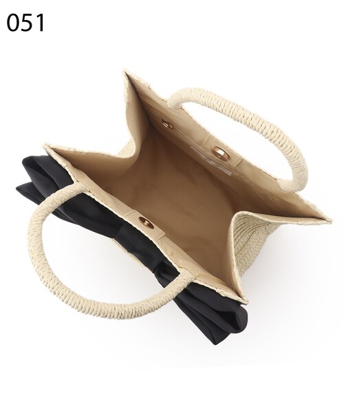 couture brooch（クチュールブローチ）の「◆【リボン好きのあなたに。】ビッグリボンペーパートートバッグ（トートバッグ・レディース・グレー/ナチュラル/ライトベージュ/サンドベージュ・00）」の5枚目の写真