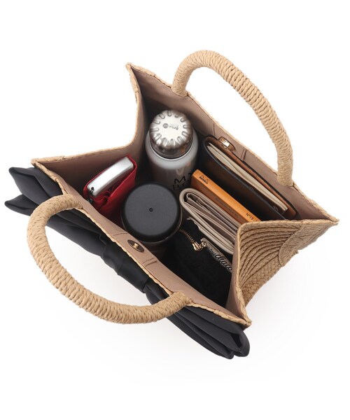 couture brooch（クチュールブローチ）の「◆【リボン好きのあなたに。】ビッグリボンペーパートートバッグ（トートバッグ・レディース・グレー/ナチュラル/ライトベージュ/サンドベージュ・00）」の21枚目の写真