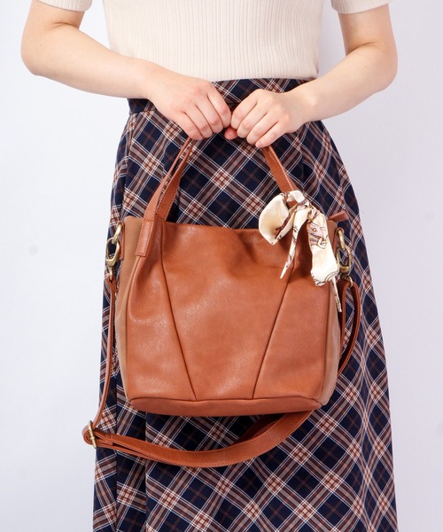 zucchero filato（ズッケロフィラート）の「zucchero filato 2wayハンドバッグ（ハンドバッグ・レディース・ブラウン/グレー/ブラック/ピンク・FREE）」の4枚目の写真