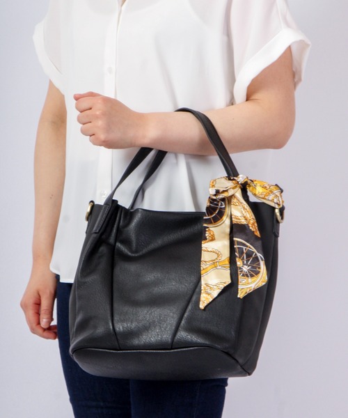 zucchero filato（ズッケロフィラート）の「zucchero filato 2wayハンドバッグ（ハンドバッグ・レディース・ブラウン/グレー/ブラック/ピンク・FREE）」の2枚目の写真