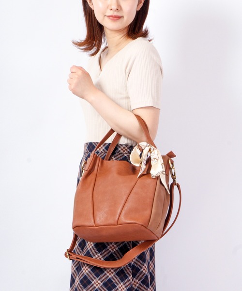 zucchero filato（ズッケロフィラート）の「zucchero filato 2wayハンドバッグ（ハンドバッグ・レディース・ブラウン/グレー/ブラック/ピンク・FREE）」の10枚目の写真