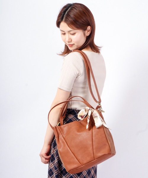 zucchero filato（ズッケロフィラート）の「zucchero filato 2wayハンドバッグ（ハンドバッグ・レディース・ブラウン/グレー/ブラック/ピンク・FREE）」の8枚目の写真