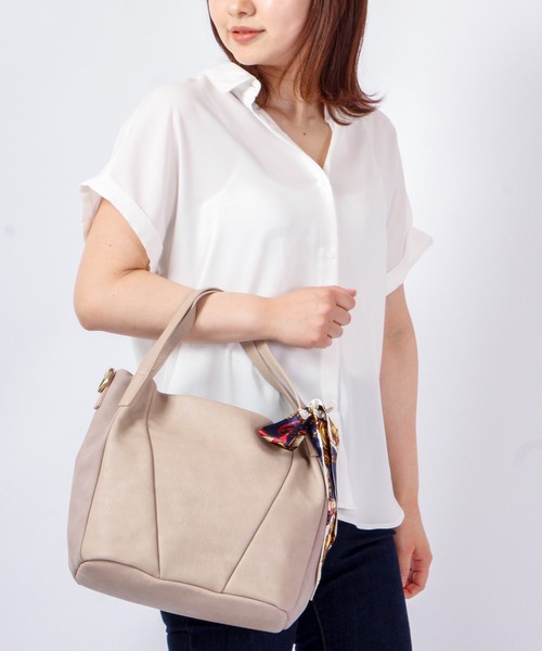 zucchero filato（ズッケロフィラート）の「zucchero filato 2wayハンドバッグ（ハンドバッグ・レディース・ブラウン/グレー/ブラック/ピンク・FREE）」の13枚目の写真