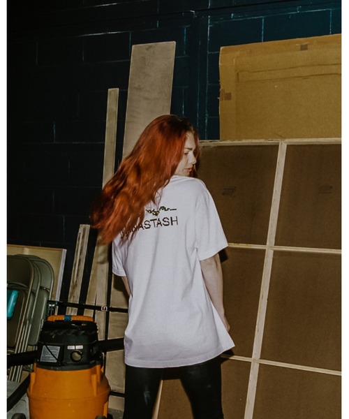 MANASTASH（マナスタッシュ）の「【直営店限定】MANASTASH N.A.U/マナスタッシュエヌエーユー　DIGITAL MOUNTAIN LOGO TEE デジタルマウンテンロゴティー（Tシャツ/カットソー・レディース・ホワイト/ブラック/ターコイズブルー・MEDIUM/LARGE/X-LARGE）」の6枚目の写真