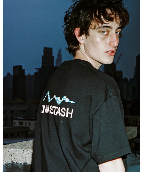 MANASTASH（マナスタッシュ）の「【直営店限定】MANASTASH N.A.U/マナスタッシュエヌエーユー　DIGITAL MOUNTAIN LOGO TEE デジタルマウンテンロゴティー（Tシャツ/カットソー・レディース・ホワイト/ブラック/ターコイズブルー・MEDIUM/LARGE/X-LARGE）」の10枚目の写真