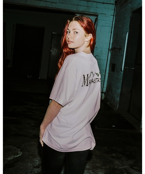 MANASTASH（マナスタッシュ）の「【直営店限定】MANASTASH N.A.U/マナスタッシュエヌエーユー　DIGITAL MOUNTAIN LOGO TEE デジタルマウンテンロゴティー（Tシャツ/カットソー・レディース・ホワイト/ブラック/ターコイズブルー・MEDIUM/LARGE/X-LARGE）」の5枚目の写真