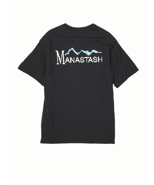 MANASTASH（マナスタッシュ）の「【直営店限定】MANASTASH N.A.U/マナスタッシュエヌエーユー　DIGITAL MOUNTAIN LOGO TEE デジタルマウンテンロゴティー（Tシャツ/カットソー・レディース・ホワイト/ブラック/ターコイズブルー・MEDIUM/LARGE/X-LARGE）」の13枚目の写真