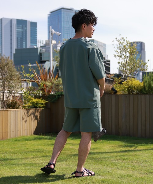 CIAOPANIC TYPY(チャオパニックティピー)の「配色ステッチスイムショーツ(水着・メンズ・オレンジ/チャコールグレー/グリーン・L/XL)」の8枚目の写真