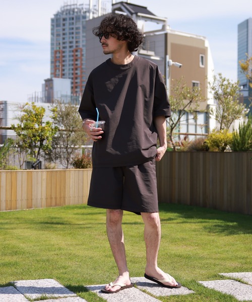 CIAOPANIC TYPY(チャオパニックティピー)の「配色ステッチスイムショーツ(水着・メンズ・オレンジ/チャコールグレー/グリーン・L/XL)」の12枚目の写真