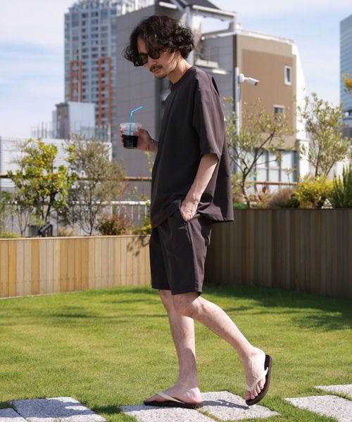 CIAOPANIC TYPY(チャオパニックティピー)の「配色ステッチスイムショーツ(水着・メンズ・オレンジ/チャコールグレー/グリーン・L/XL)」の13枚目の写真