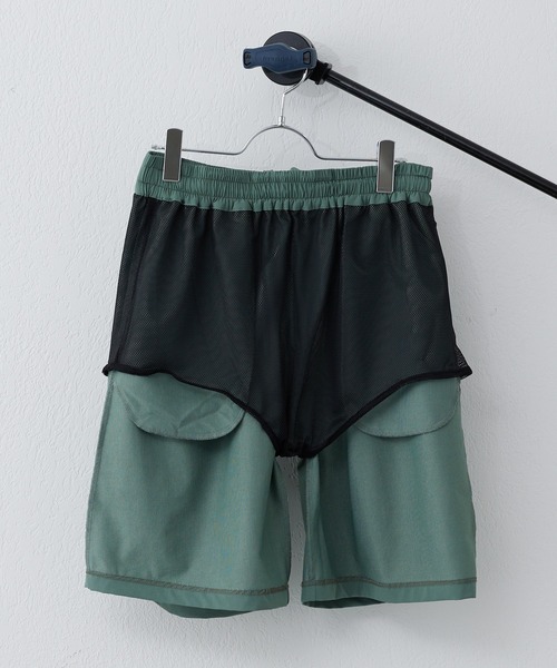 CIAOPANIC TYPY(チャオパニックティピー)の「配色ステッチスイムショーツ(水着・メンズ・オレンジ/チャコールグレー/グリーン・L/XL)」の22枚目の写真