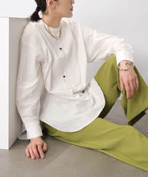 ＡＮＤＪ | 後開き配色ステッチルーズシャツ(シャツ/ブラウス)