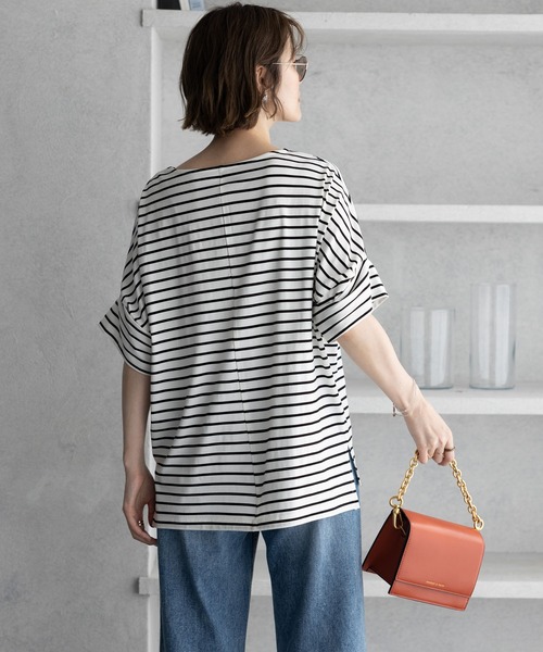 GeeRA(ジーラ)の「冷感リターンスリーブカットソー(Tシャツ/カットソー・レディース・ブラック系その他/ブルー/ホワイト系その他/ブラック/ホワイト・LARGE/XX-LARGE/MEDIUM/X-LARGE)」の21枚目の写真