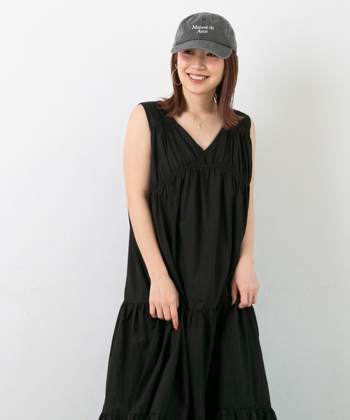 PICHI（ピイチ）の「ノースリーブティアードワンピース（ワンピース・レディース・ブラック/パープル/ピンク/ブルー・MEDIUM/LONG）」の20枚目の写真