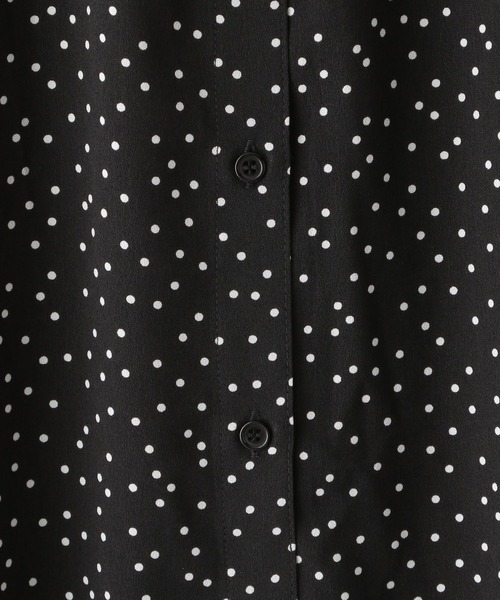 LEPSIM(レプシィム)の「ギャザーロングワンピース 285378(ワンピース・レディース・ネイビー/ドット/ブラウン・FREE)」の8枚目の写真