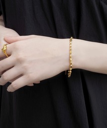 Jenny BY IMMANOEL | silver925　凸凹ボールチェーンブレス(ブレスレット)