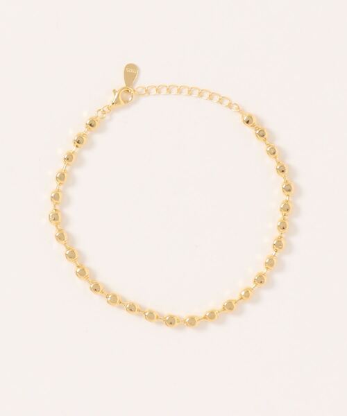 Jenny BY IMMANOEL（ジェニーバイイマノエル）の「silver925　凸凹ボールチェーンブレス（ブレスレット・レディース・シルバー/ゴールド・FREE）」の3枚目の写真