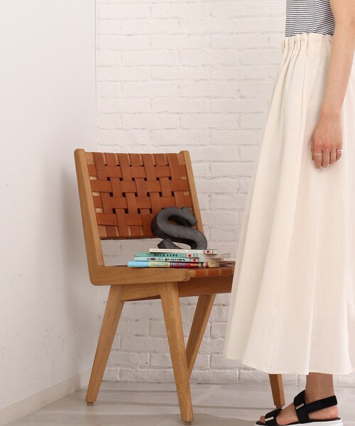 Cutie Blonde(キューティーブロンド)の「◆リネンタッチ ラッピングスカート(スカート・レディース・アイボリー/ブラック/黄緑系・00)」の19枚目の写真