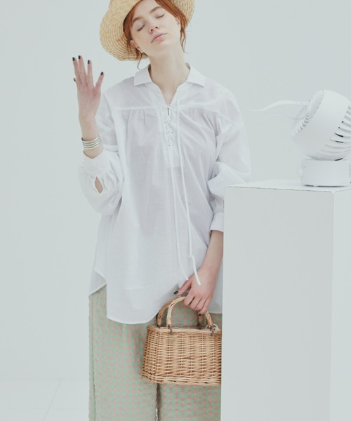 EDIT Gris（エディットグリ）の「スクエアバスケット（かごバッグ・レディース・ナチュラル・FREE）」の5枚目の写真