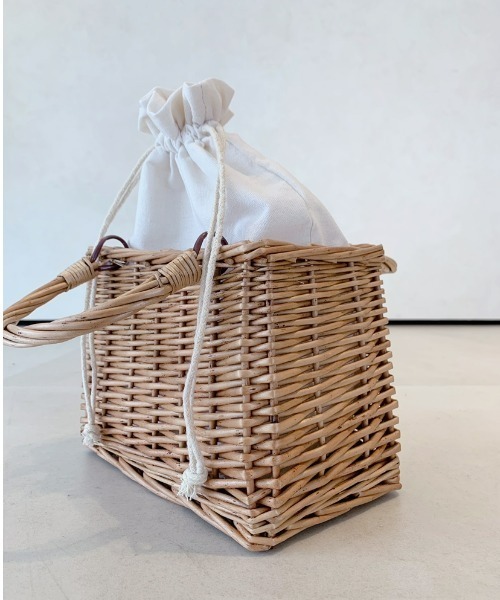 EDIT Gris（エディットグリ）の「スクエアバスケット（かごバッグ・レディース・ナチュラル・FREE）」の10枚目の写真