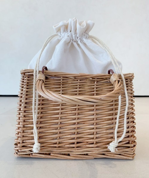EDIT Gris（エディットグリ）の「スクエアバスケット（かごバッグ・レディース・ナチュラル・FREE）」の9枚目の写真