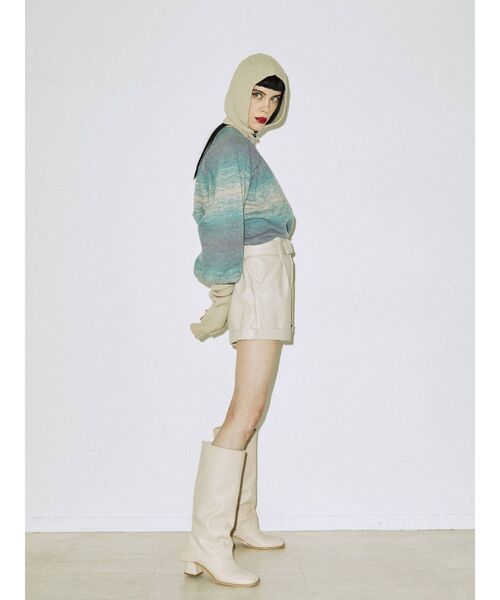 jouetie（ジュエティ）の「カラーバラクラバ（ニットキャップ/ビーニー・レディース・ブラック/オフホワイト/ピンク/グリーン・FREE）」の11枚目の写真