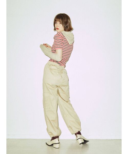 jouetie（ジュエティ）の「カラーバラクラバ（ニットキャップ/ビーニー・レディース・ブラック/オフホワイト/ピンク/グリーン・FREE）」の18枚目の写真