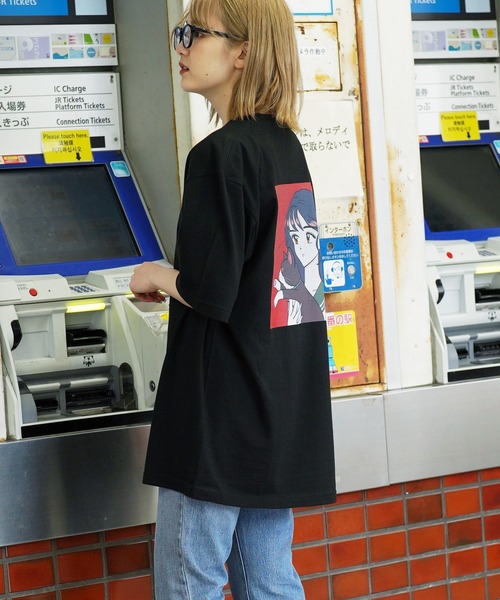 CRAZY FERRET(クレイジーフェレット)の「【ZOZO限定コラボTシャツ】イラストレーター島田つか沙様とクレイジーフェレットコラボ半袖 Tシャツ カットソー ZOZO限定(Tシャツ/カットソー・レディース・ホワイト/ブラック/ネイビー・ONE SIZE)」の2枚目の写真