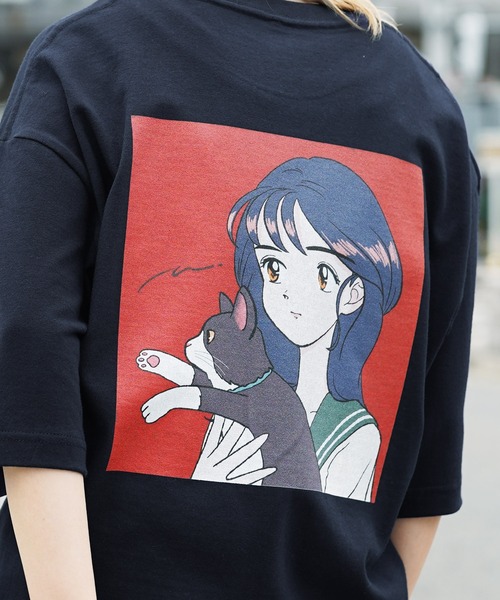 CRAZY FERRET(クレイジーフェレット)の「【ZOZO限定コラボTシャツ】イラストレーター島田つか沙様とクレイジーフェレットコラボ半袖 Tシャツ カットソー ZOZO限定(Tシャツ/カットソー・レディース・ホワイト/ブラック/ネイビー・ONE SIZE)」の4枚目の写真
