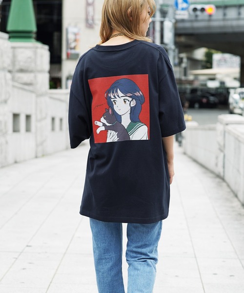 CRAZY FERRET(クレイジーフェレット)の「【ZOZO限定コラボTシャツ】イラストレーター島田つか沙様とクレイジーフェレットコラボ半袖 Tシャツ カットソー ZOZO限定(Tシャツ/カットソー・レディース・ホワイト/ブラック/ネイビー・ONE SIZE)」の5枚目の写真