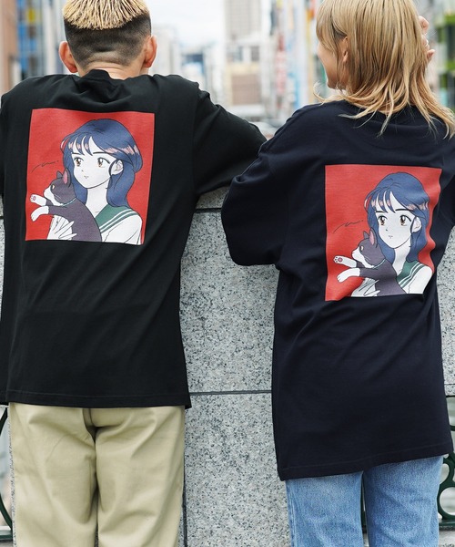 CRAZY FERRET(クレイジーフェレット)の「【ZOZO限定コラボTシャツ】イラストレーター島田つか沙様とクレイジーフェレットコラボ半袖 Tシャツ カットソー ZOZO限定(Tシャツ/カットソー・レディース・ホワイト/ブラック/ネイビー・ONE SIZE)」の7枚目の写真