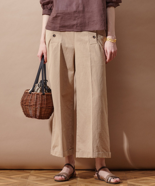 MELROSE claire（メルローズ クレール）の「【Horn Please STYLE WILLOWレザーハンドルバッグウフ】（かごバッグ・レディース・ブラウン・FREE）」の4枚目の写真