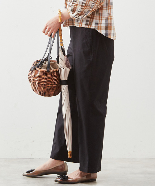 MELROSE claire（メルローズ クレール）の「【Horn Please STYLE WILLOWレザーハンドルバッグウフ】（かごバッグ・レディース・ブラウン・FREE）」の10枚目の写真