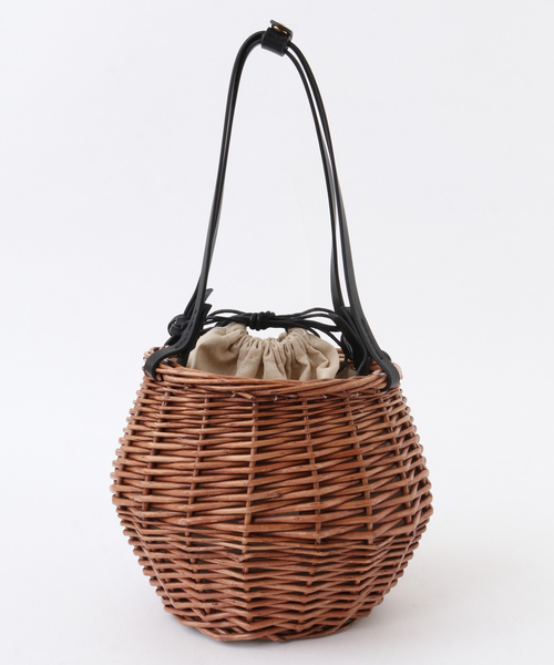 MELROSE claire（メルローズ クレール）の「【Horn Please STYLE WILLOWレザーハンドルバッグウフ】（かごバッグ・レディース・ブラウン・FREE）」の13枚目の写真