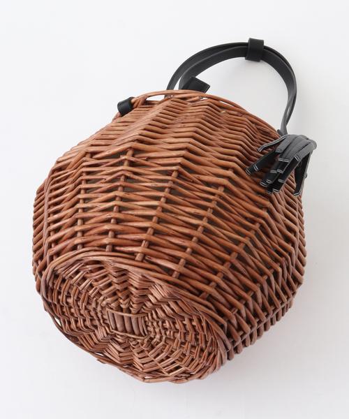 MELROSE claire（メルローズ クレール）の「【Horn Please STYLE WILLOWレザーハンドルバッグウフ】（かごバッグ・レディース・ブラウン・FREE）」の14枚目の写真