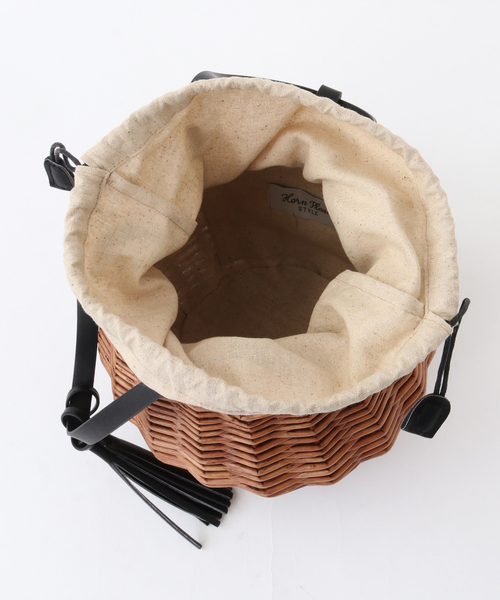 MELROSE claire（メルローズ クレール）の「【Horn Please STYLE WILLOWレザーハンドルバッグウフ】（かごバッグ・レディース・ブラウン・FREE）」の18枚目の写真