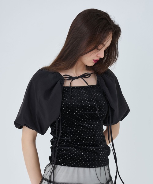 TINA：JOJUN（ティーナジョジュン）の「レースアップ ボレロ TINA