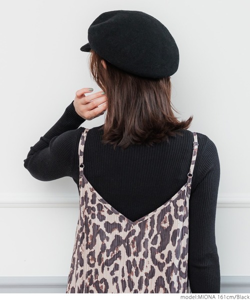 coca(coca)(コカ)の「【WEB限定セール】フェルト キャスケット(キャスケット・レディース・ブラック・ONE SIZE)」の8枚目の写真