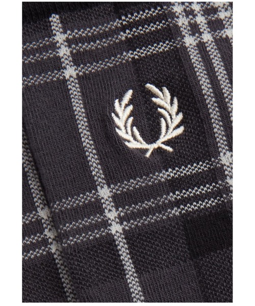 FRED PERRY(フレッドペリー)の「Redacted Tartan Socks(ソックス/靴下・メンズ・グレー/マルーン・6-8)」の3枚目の写真