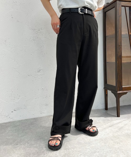 apres jour mignon(アプレジュールミニョン)の「裾2WAYパンツ【ZOZOTOWN限定アイテム】(その他パンツ・レディース・チャコールグレー/ブラック/カーキ・SMALL/X-LARGE/MEDIUM)」の4枚目の写真