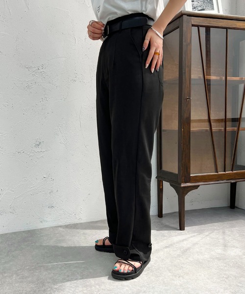 apres jour mignon(アプレジュールミニョン)の「裾2WAYパンツ【ZOZOTOWN限定アイテム】(その他パンツ・レディース・チャコールグレー/ブラック/カーキ・SMALL/X-LARGE/MEDIUM)」の5枚目の写真