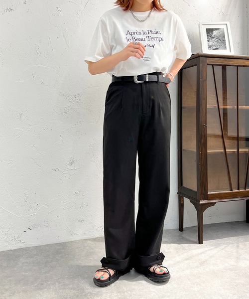 apres jour mignon(アプレジュールミニョン)の「裾2WAYパンツ【ZOZOTOWN限定アイテム】(その他パンツ・レディース・チャコールグレー/ブラック/カーキ・SMALL/X-LARGE/MEDIUM)」の7枚目の写真