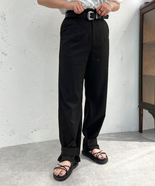 apres jour mignon(アプレジュールミニョン)の「裾2WAYパンツ【ZOZOTOWN限定アイテム】(その他パンツ・レディース・チャコールグレー/ブラック/カーキ・SMALL/X-LARGE/MEDIUM)」の9枚目の写真
