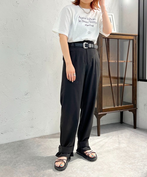 apres jour mignon(アプレジュールミニョン)の「裾2WAYパンツ【ZOZOTOWN限定アイテム】(その他パンツ・レディース・チャコールグレー/ブラック/カーキ・SMALL/X-LARGE/MEDIUM)」の12枚目の写真