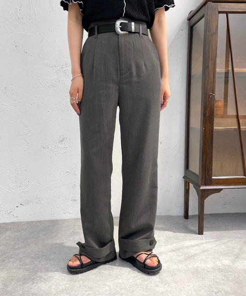 apres jour mignon(アプレジュールミニョン)の「裾2WAYパンツ【ZOZOTOWN限定アイテム】(その他パンツ・レディース・チャコールグレー/ブラック/カーキ・SMALL/X-LARGE/MEDIUM)」の14枚目の写真