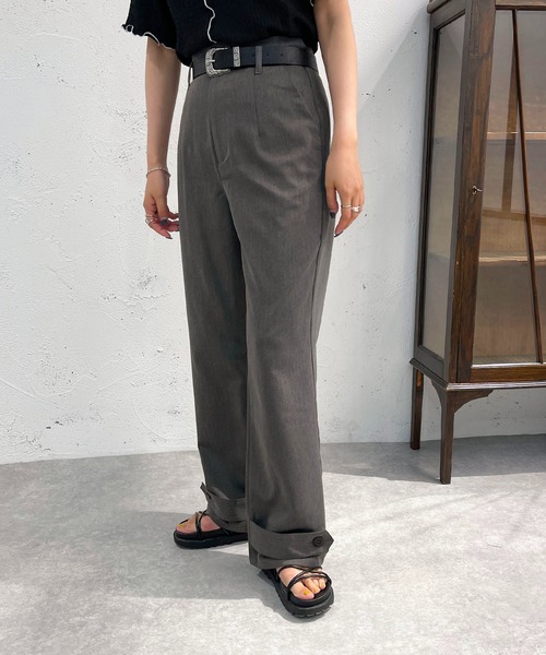 apres jour mignon(アプレジュールミニョン)の「裾2WAYパンツ【ZOZOTOWN限定アイテム】(その他パンツ・レディース・チャコールグレー/ブラック/カーキ・SMALL/X-LARGE/MEDIUM)」の15枚目の写真
