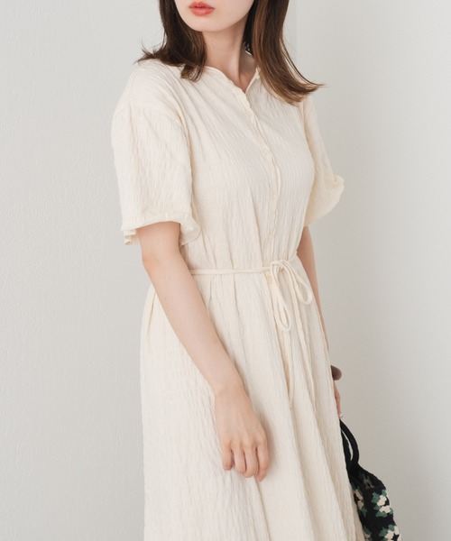 ストーン輝く✨スタンダードワンピース 練習着に最適 ホイルドットプリントキーネックワンピース プラスサイズ 33ー