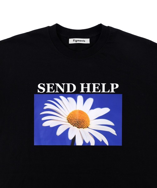 Figments（フィグメンツ）の「フラワーTシャツ（Tシャツ/カットソー・レディース・ブラック・FREE）」の5枚目の写真