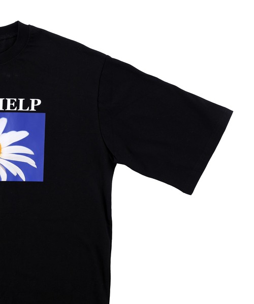 Figments（フィグメンツ）の「フラワーTシャツ（Tシャツ/カットソー・レディース・ブラック・FREE）」の2枚目の写真