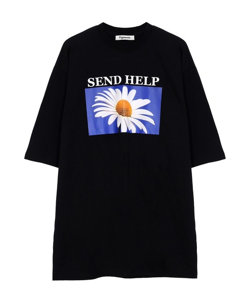 Figments（フィグメンツ）の「フラワーTシャツ（Tシャツ/カットソー・レディース・ブラック・FREE）」の8枚目の写真